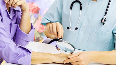 Diagnosis and treatment of papillos